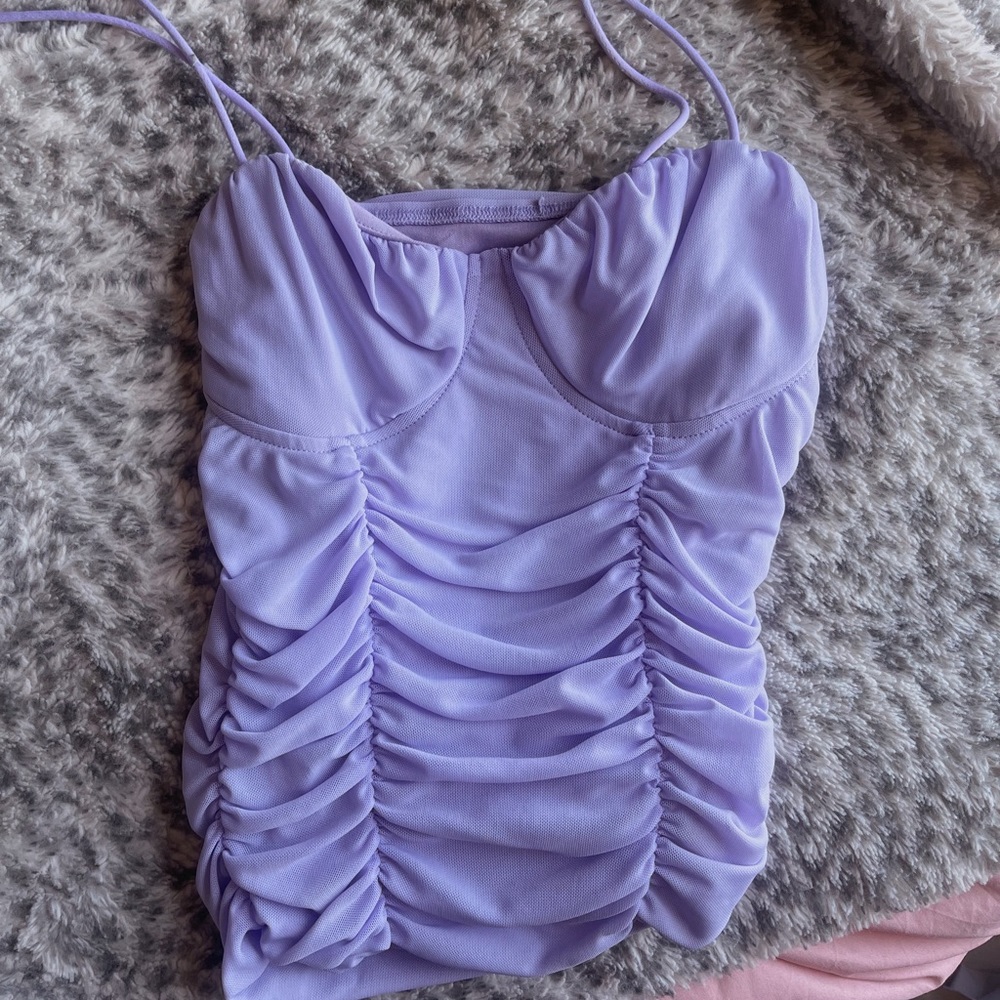Purple corset top